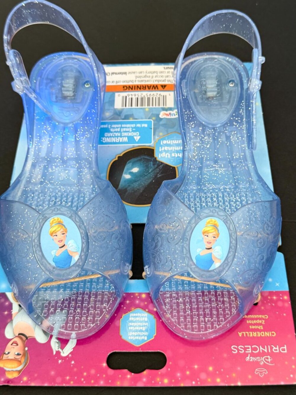 Disney Cinderella Light Up Dress Up Shoes Slippers by Disguise Costumes